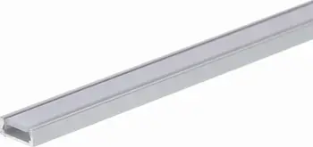 Profil LED Ka-com Micro, 1m, kapak transparent, argjendt
