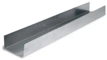 Profil udhëzues gipsi Knauf UW-P 100/3000, 100 mm, 3 m, metalik