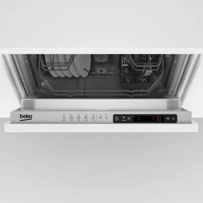 Enëlarëse e integruar Beko DIS35023E, 45 cm, 10 sete, inoks - 1