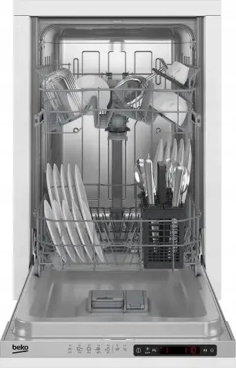 Enëlarëse e integruar Beko DIS35023E, 45 cm, 10 sete, inoks - 2