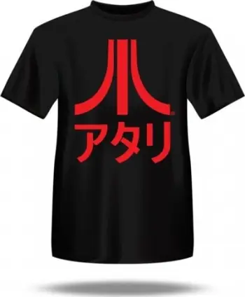 Bluzë burra Atari AP12, logo japoneze, madhësia M, e zezë