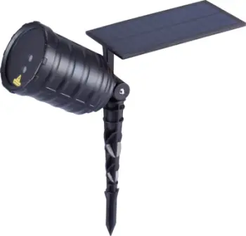 Projektor solar për oborr Ultron 239697, efekt lazer, për tokë, i zi