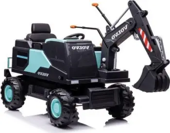 Eskavator elektrik për fëmijë Volvo DK, me telekomandë, me drita LED, blu