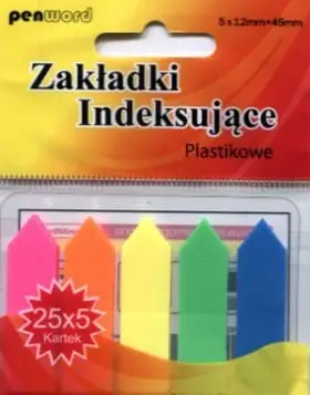 Etiketa plastike indeksuese Polsirhurt, 12 x 45 mm, shumëngjyrëshe