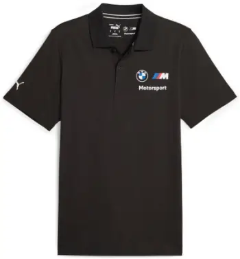 Bluzë polo BMW, mëngë të shkurtra, 100% pambuk, e bardhë