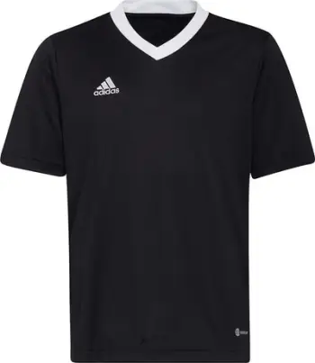 Fanellë sportive Adidas Entrada 22 Jsy Jr H57497, për fëmijë, poliester, e zezë
