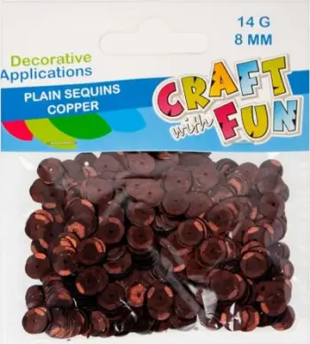 Pulla dekorative Craft with Fun, 8mm, të kafta
