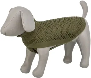 Pulover për qen Trixie Norwood, madhësia XS 27 cm, jeshile ulliri