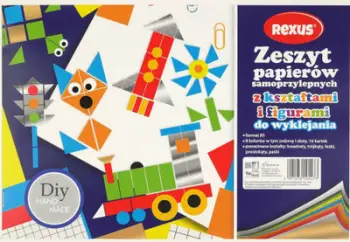 Etiketë vetëngjitëse B6 16K, prerje dekorative, shumëngjyrëshe