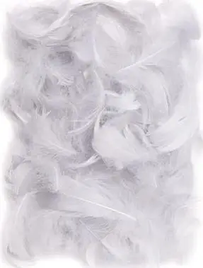 Pupla dekorative Feathers 5-12 cm, 10 g, gri