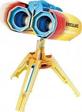 Puzzle 3D Cubic Fun National Geographic Binoculars, 49 pjesë, edukativ, shumëngjyrësh