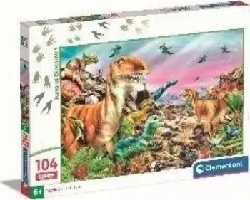 Puzzle Clementoni Dinosaur, 104 pjesë, 6+ vjeç, shumëngjyrësh