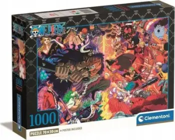 Puzzle Clementoni One Piece Impossible, 1000 copa, 70 x 50 cm, shumëngjyrësh