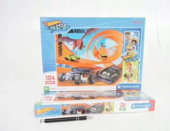 Puzzle Clementoni Super Color Hot Wheels, 104 pjesë, shumëngjyrësh