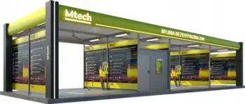 Stacion lavazhi pa kontakt Mtech Myjnia 24H, strukturë fikse, disa bokse pune, gri e verdhë