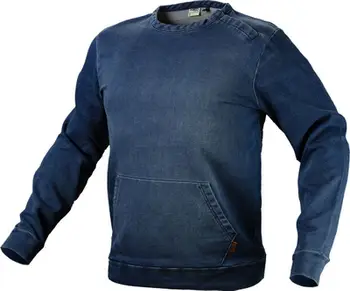 Bluzë pune Neo Work Denim, xhep kangur, madhësia S, blu