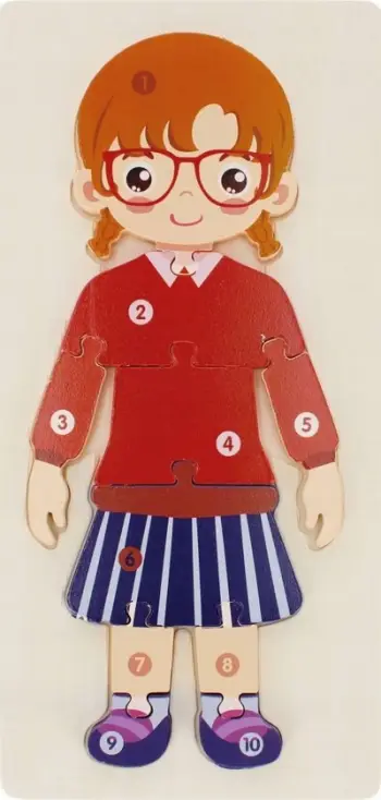Puzzle druri Mega Creative Girl 523414, edukative, shumëngjyrëshe