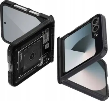 Mbulesë telefoni Spigen Ultra Hybrid Pro Zero One për Samsung Galaxy Z Flip6, transparente