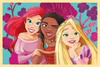 Puzzle kube Clementoni Disney Princess 40660, 6 kube, fëmijë 2 4 vjeç, shumëngjyrësh