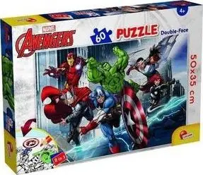 Puzzle Lisciani Marvel Avengers DF Plus, 60 pjesë, 35 x 24.5cm, shumëngjyrësh