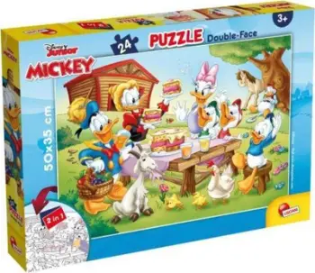 Puzzle Lisciani Double Sided Puzzle Plus 24, Donald Duck, shumëngjyrëshe