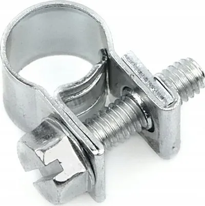 Klemë tubi MINI W1, 11-13mm, çelik i galvanizuar, argjendtë - 3