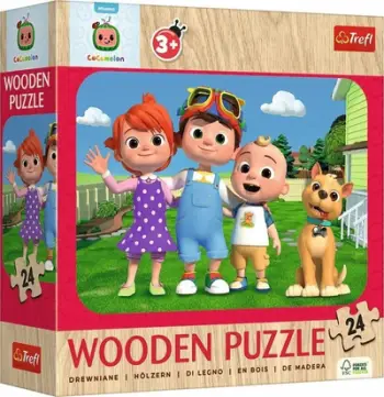 Puzzle druri Trefl Cocomelon Happy Cocomelon, 24 pjesë, shumëngjyrësh