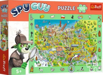 Puzzle për fëmijë Trefl Kids Spy Guy, 100 pjesë, familja Treflik