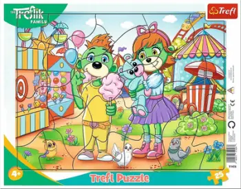 Puzzle Trefl Framed Puzzle 25 Family Day, 25 pjesë, shumëngjyrësh