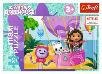 Puzzle TREFL miniMaxi Colorful Day Gabby 2, 20 pjesë, shumëngjyrësh