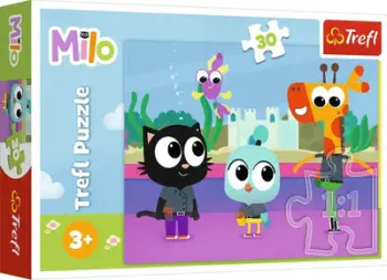Puzzle Trefl Milo, 30 copa, për fëmijë 3+, shumëngjyrësh