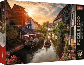 Puzzle Trefl Premium Plus 1000 copë, Little Venice në Colmar, shumëngjyrësh