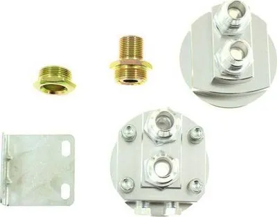 Kit zhvendosës vaji TurboWorks Oil Relocation Kit, AN10, argjendtë - 1