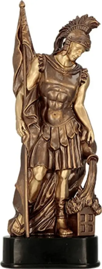Statujë dekorative Tryumf Cast Florian RFST3025, 38cm, për zjarrfikës, ngjyrë bronzi