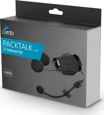 Kit audio për helmetë Cardo Packtalk dhe Packtalk Slim, set montimi, universal, i zi