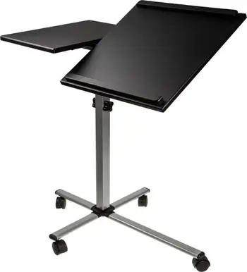 Stativ për laptop dhe projektor InLine 23167A, lartësi 70-90cm, kapacitet 10kg, i zi