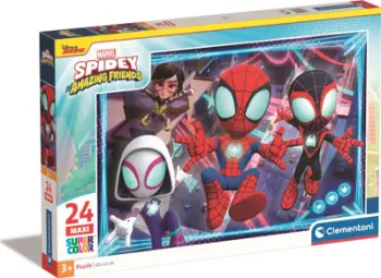 Puzzle maxi Clementoni Super Color Marvel Spidey, 24 pjesë, shumëngjyrësh