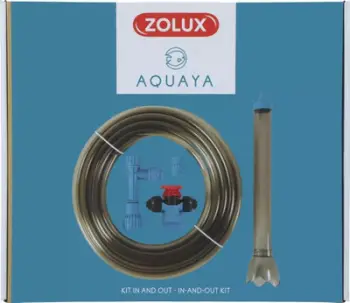 Kit sifoni për akuarium Zolux In and Out, me zorrë dhe adapter rubineti