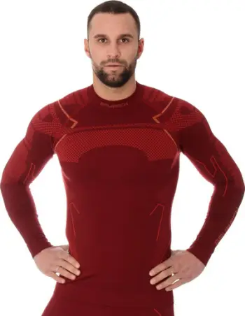 Bluzë termoaktive për meshkuj Brubeck LS13040A, XXL, e kuqe