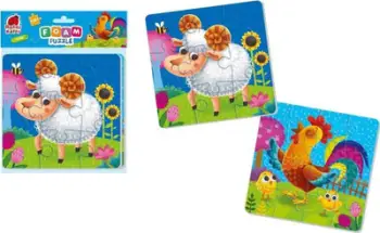Puzzle shkumë Roter Kafer Farm 2in1, figura ferme, shumëngjyrësh