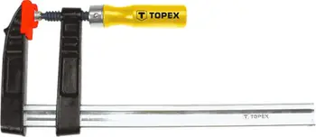 Klemë marangozësh Topex 12A135, 120x1500mm, metal, portokalli