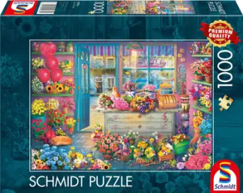 Puzzle Schmidt Spiele Colourful Flower Shop, 1000 pjesë, shumëngjyrësh