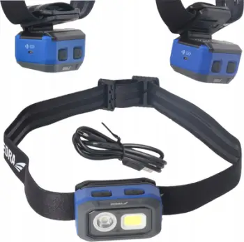 Fener koke Dedra L1015, 500 lm, sensor lëvizjeje, USB C