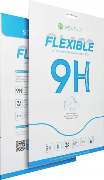 Mbrojtës ekrani Bestsuit Flexible Hybrid Glass për Samsung Galaxy Tab S6 Lite 10.4" 2024, xham hibrid fleksibël, ultra i hollë, transparent