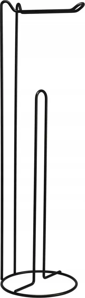 Stendë letre tualeti metalike, 54 cm, e zezë