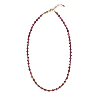 Qafore Alisia AL4263 Oro Granato, argjend i veshur me ar, gur garnet, e artë e kuqe
