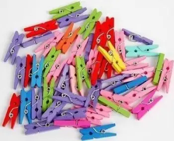 Klipse dekorative FANDY Color Small, 25 x 3 mm, set 50 copë, shumëngjyrëshe