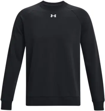 Bluzë Under Armour Fleece Crew M 1379755, pambuk, për meshkuj, e zezë