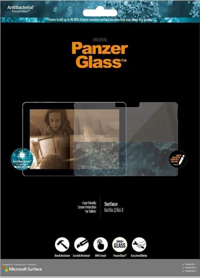 Mbrojtës ekrani PanzerGlass Microsoft Surface Go 4 3 2, xham i temperuar, transparencë e lartë - 3