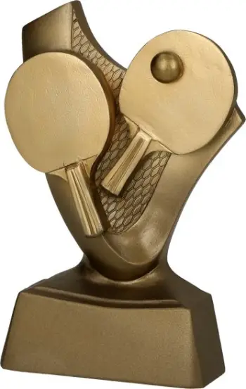 Figurë dekorative pingpong Tryumf Cast, 10cm, ngjyrë ari